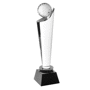 Trophee cristal antalyah 206 mm Au choixtransparent/noir
