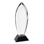 Trophee cristal rome 250 x 20 mm Au choixtransparent/noir