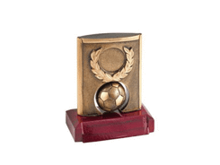 Trophee football base en bois 103 mm