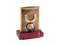 Trophee football base en bois 115 mm