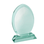 Trophee goutte en verre vert 200mm Au choixvert transparent