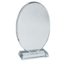 Trophee ovale en verre 180 mm Transparenttransparent