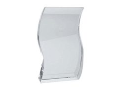 Trophee parchemin verre blanc 140 mm