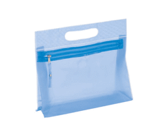 Trousse de toilette bleu en pvc