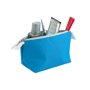 Trousse de toilette rouge en polyester Bleubleu