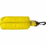 Trousse en nylon 70 D avec zip et mousqueton Jaunejaune