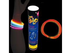 Tube 100 bracelets rose red