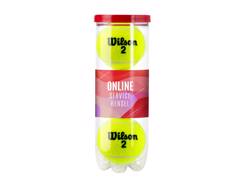 3 balles de tennis Wilson tube personnalisée