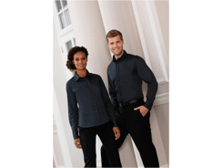 Twill ladies shirt - chemise manches longues en co