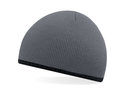 Two tone knitted hat bonnet bicolore