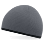 Two tone knitted hat bonnet bicolore Au choixnoir/Stone
