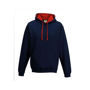Varsity hoodie sweat-shirt capuche contrastée Au choixFrench Navy / Fire R