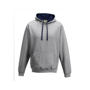 Varsity hoodie sweat-shirt capuche contrastée Au choixHeather Grey / Navy