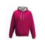 Varsity hoodie sweat-shirt capuche contrastée Au choixHot Pink / Heather G