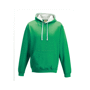 Varsity hoodie sweat-shirt capuche contrastée Au choixKelly Green / White