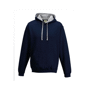 Varsity hoodie sweat-shirt capuche contrastée Au choixNavy / Heather Grey