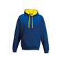 Varsity hoodie sweat-shirt capuche contrastée Au choixRoyal Blue / Sun Yel