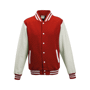 Varsity jacket veste molleton "campus" Au choixFire Red / White