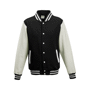 Varsity jacket veste molleton "campus" Au choixJet Black / White