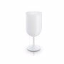 Verre a vin en plastique reutilisable pp 18 cl BlancBlanc opaq.