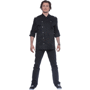 Veste de cuisine rock chef homme Noirnoir