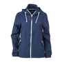 Veste nautique à capuche femme Au choixbleu marine/blanc