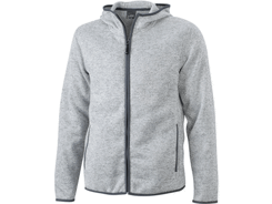 Veste polaire à capuche homme logoté