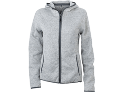 Veste polaire brodée à capuche femme