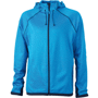 Veste polaire personnalisée à capuche homme Bleubleu aqua/bleu marin