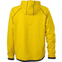 Veste polaire personnalisée à capuche homme Jaunejaune/carbone