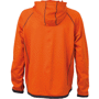 Veste polaire personnalisée à capuche homme Orangeorange foncé/carbone