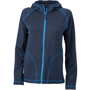 Veste polaire publicitaire à capuche femme Au choixbleu marine/bleu cob