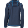 Veste polaire publicitaire à capuche femme Bleubleu marine/bleu cob