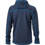 Veste polaire publicitaire à capuche homme Bleubleu marine/bleu cob