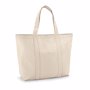 VILLE. Sac 100% coton canvas MarronNaturel clair