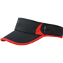 Visière Au choixnoir/rouge