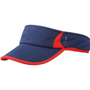 Visière Au choixbleu marine/rouge