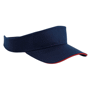 Visière bleu marine/rouge en coton Au choixbleu marine/rouge