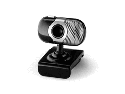 Webcam usb avec microphone noir