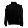 Zip neck sweat sweat-shirt col zippé Au choixBlack