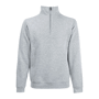 Zip neck sweat sweat-shirt col zippé Au choixHeather Grey