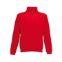 Zip neck sweat sweat-shirt col zippé Au choixRed