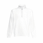 Zip neck sweat sweat-shirt col zippé Au choixWhite